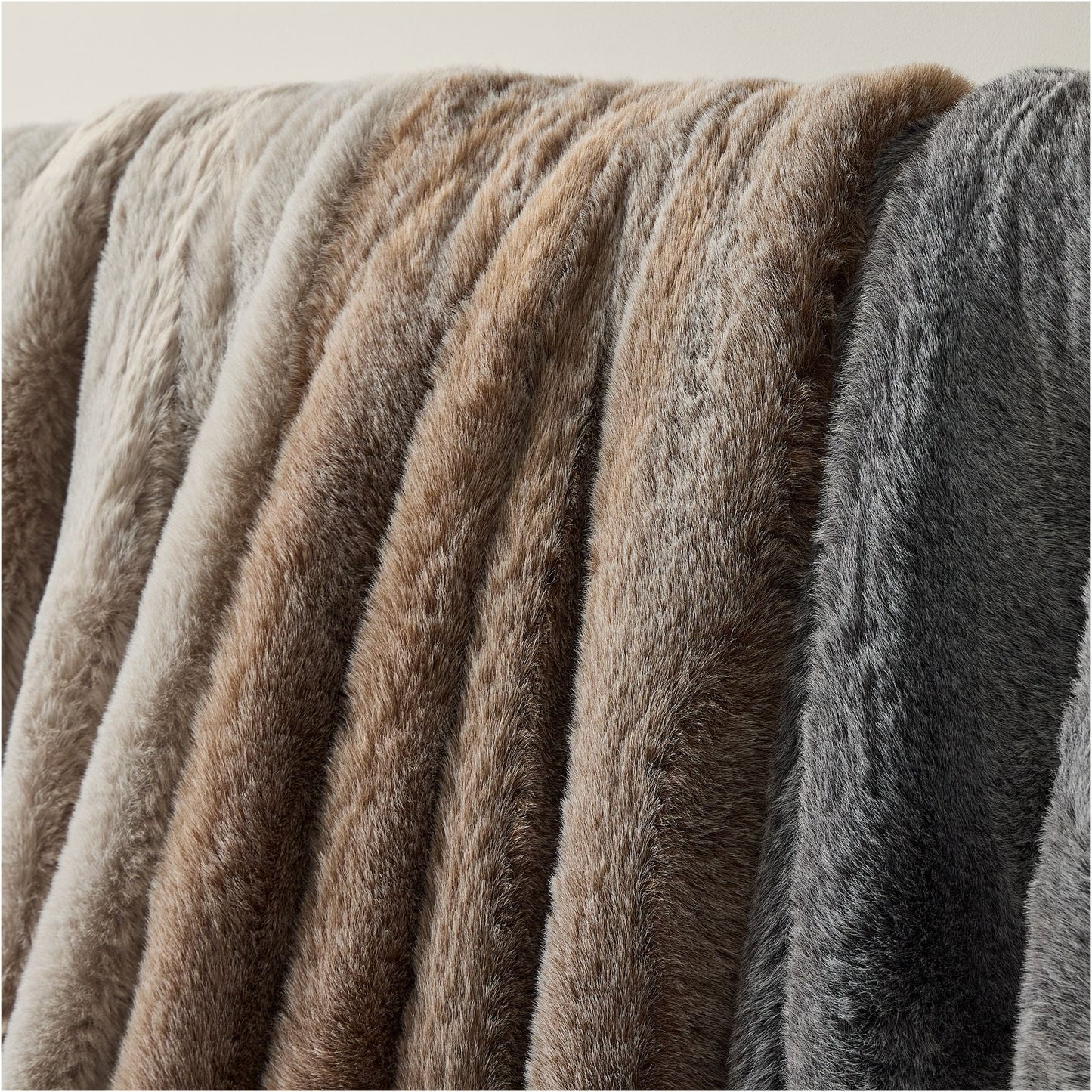 Faux Fur Chinchilla Throw