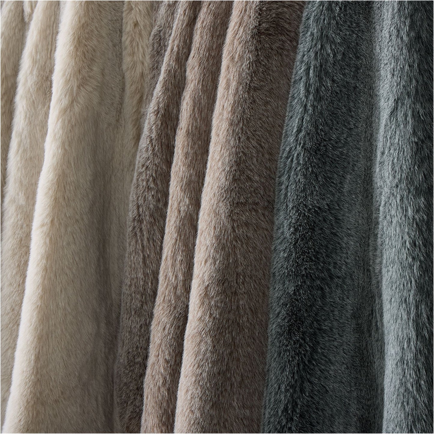 Faux Fur Chinchilla Throw